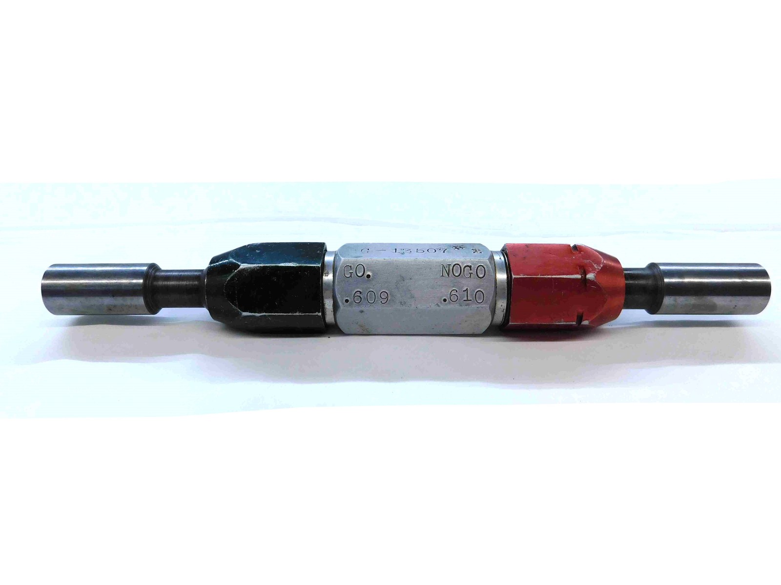 .6090 & .6100 PIN PLUG GAGE GO NO GO .6094 -.0004 39/64 15.469 mm .609 .610