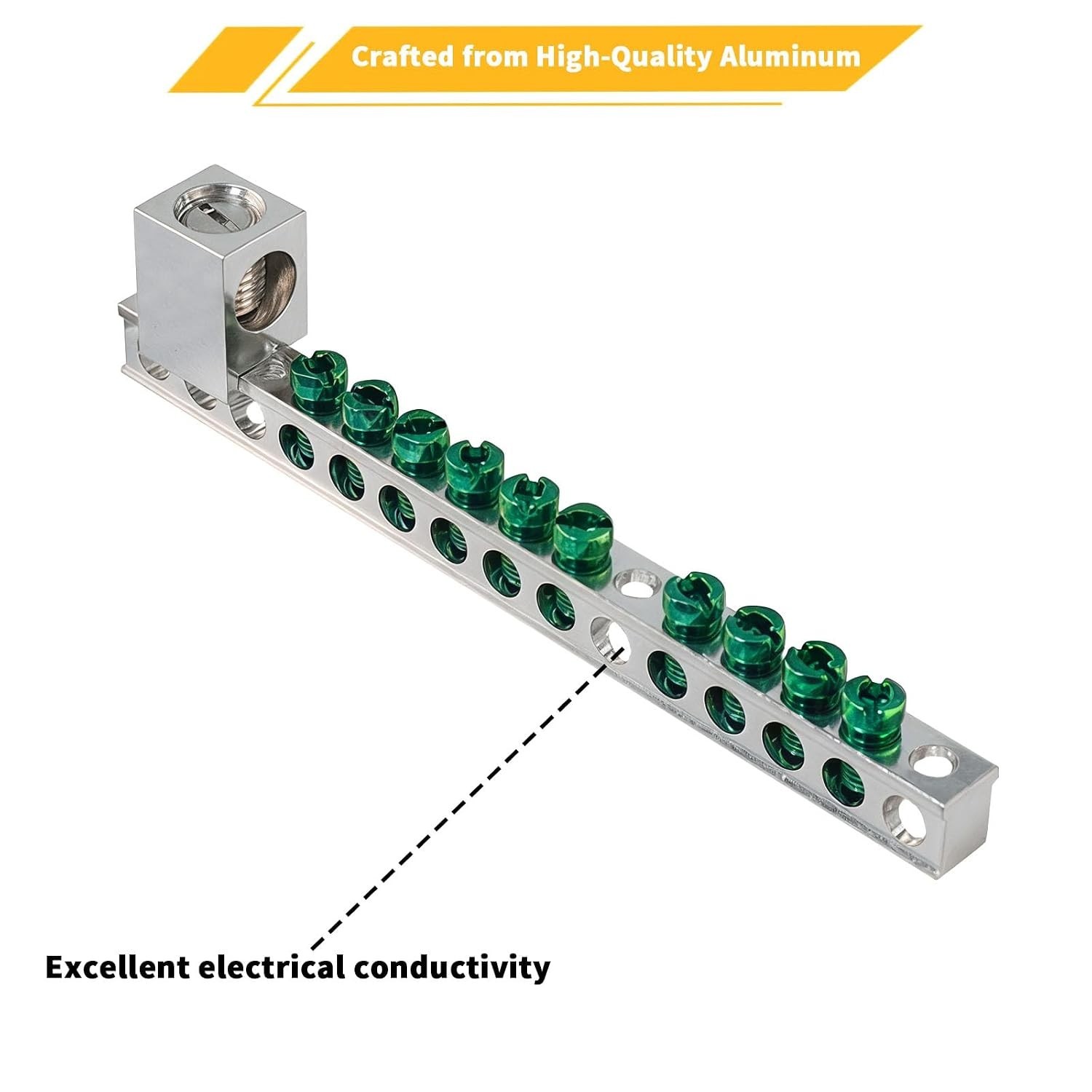 Ground Bar Kit for Eaton BR and CH Series Load Centers | 10 Terminal Groundin…