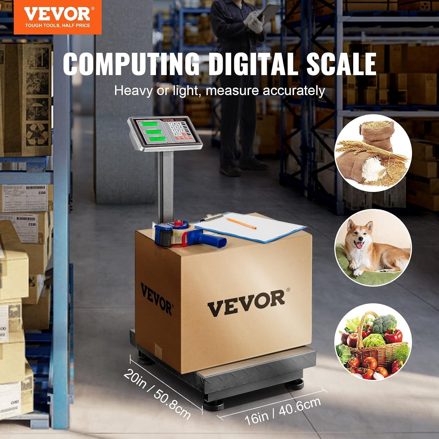 660 lbs Computing Digital Platform Scale with High Accuracy
