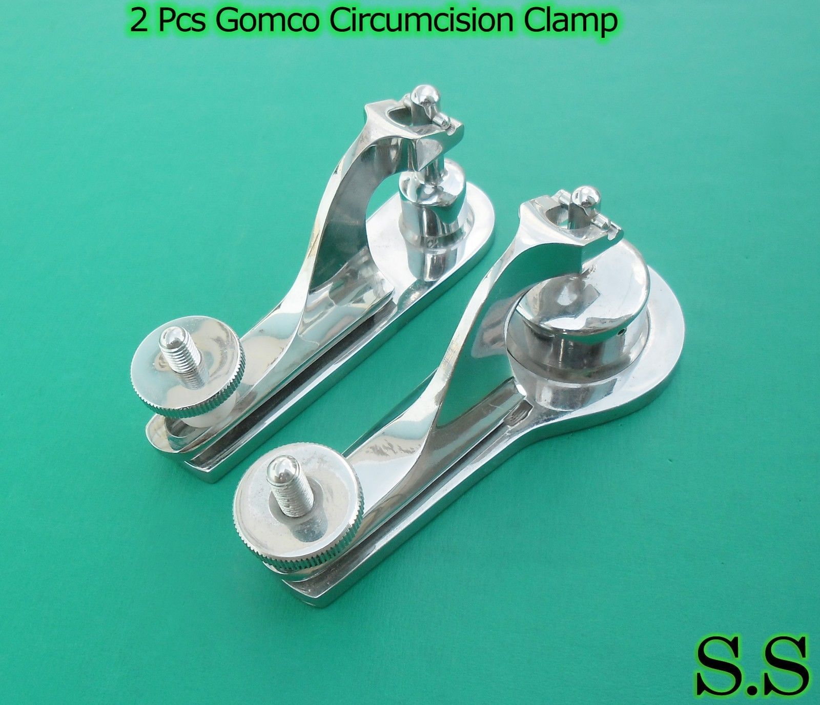 2 PCS Gomco Circumcision Clamp 1.9cm & 3.5cm Surgical Instruments