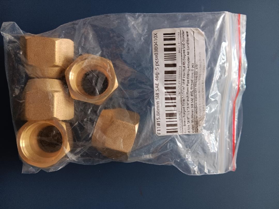 New 5/8″ Brass Short Forged Flare Nut . US Shipping