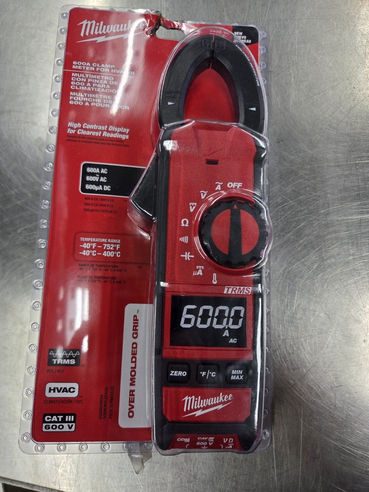 Milwaukee 2236-20 Clamp Meter for HVAC/R – Red