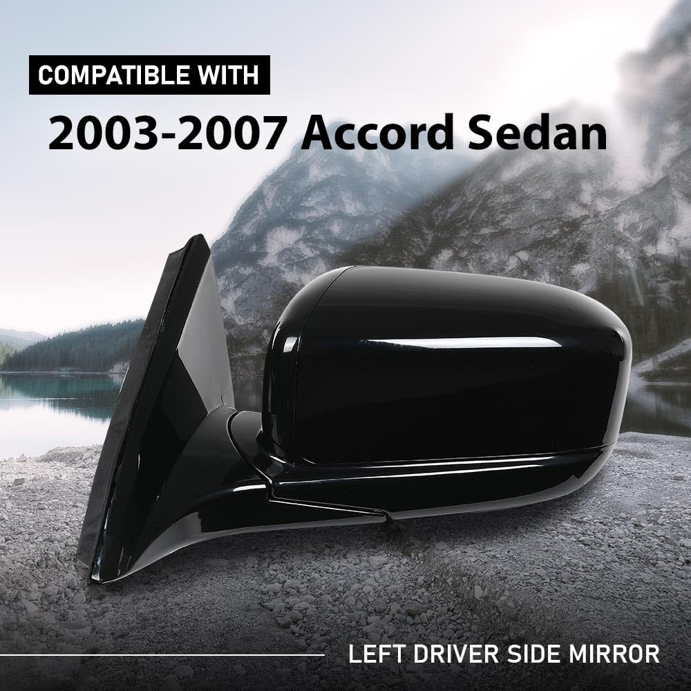 Left Driver Side Power Mirror Honda Accord Sedan 03-07 3-Pin 76250SDAA13ZA