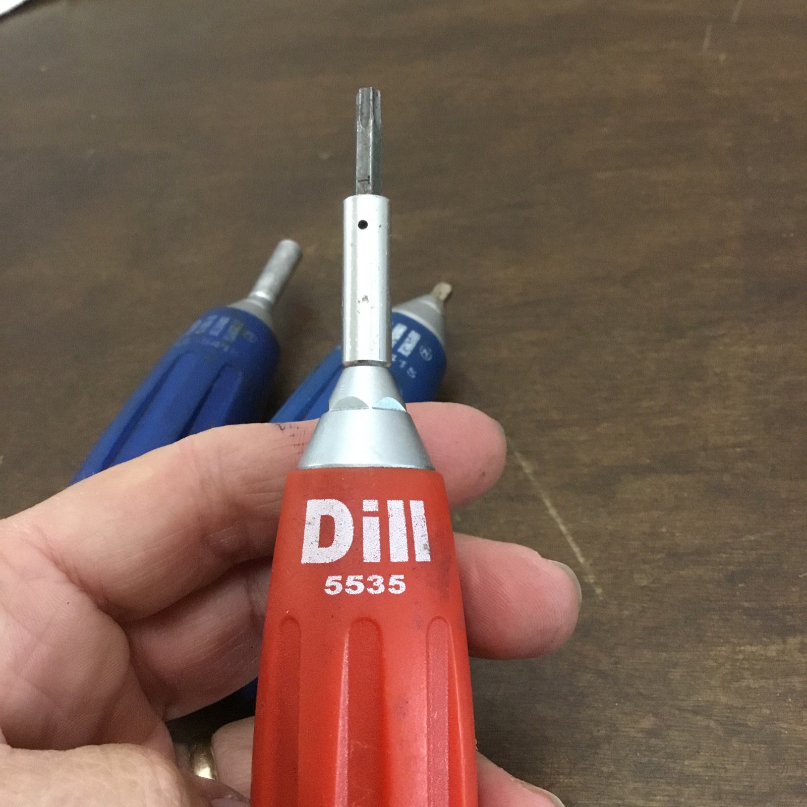 Dill Preset Torque Screwdriver 5535 Red 35 In. Lb & (2) 5415 Blue 12 In. Lb Lot