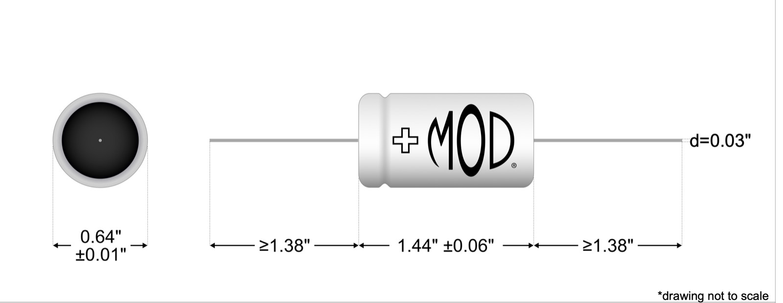 MOD 30uF @ 500V Axial Electrolytic Capacitor – Hi Temp – For Tube / HiFi Amps