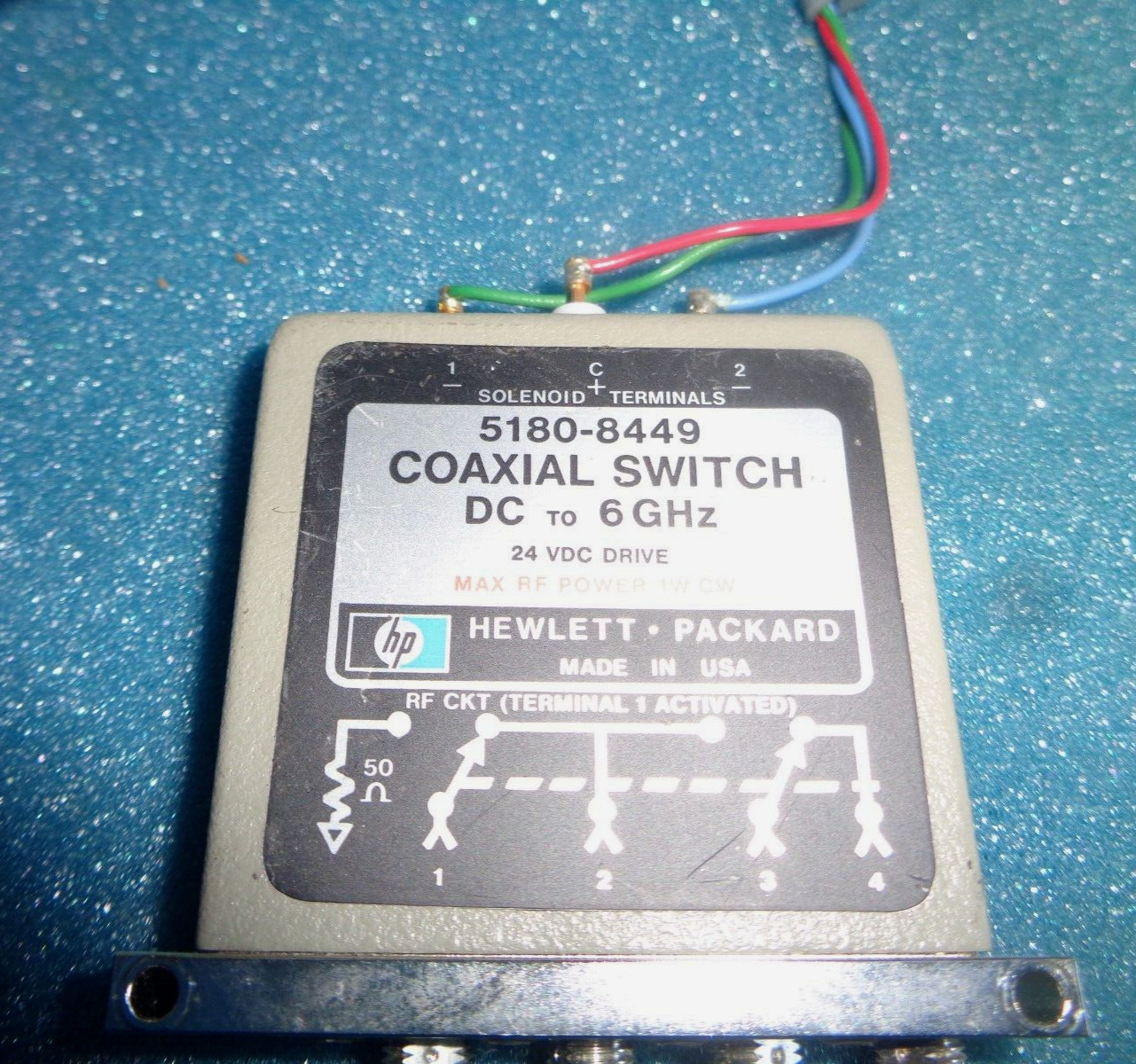 Agilent Hewlett Packard HP 5180-8449 DC-6GHz 4 Port COAXIAL SWITCH