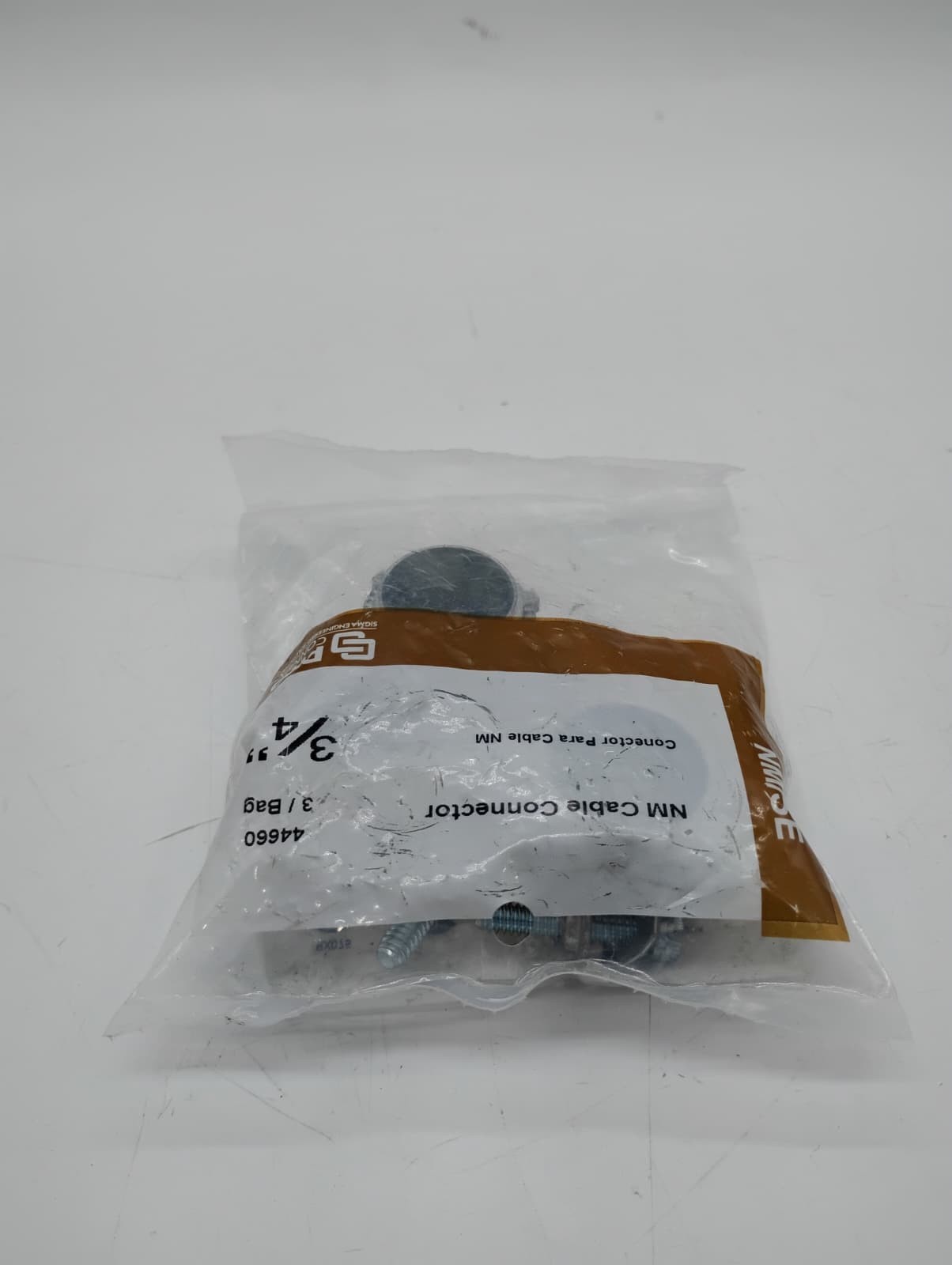 Sigma ProConnex 44660 3/4” NM SE Clamp Type Cable Connector Zinc 3 Pack UL