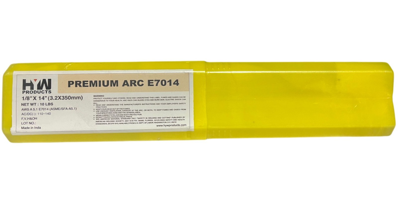 E7014 1/8″ 50 Lb Premium Stick electrodes welding rod 10 lb x 5-pk