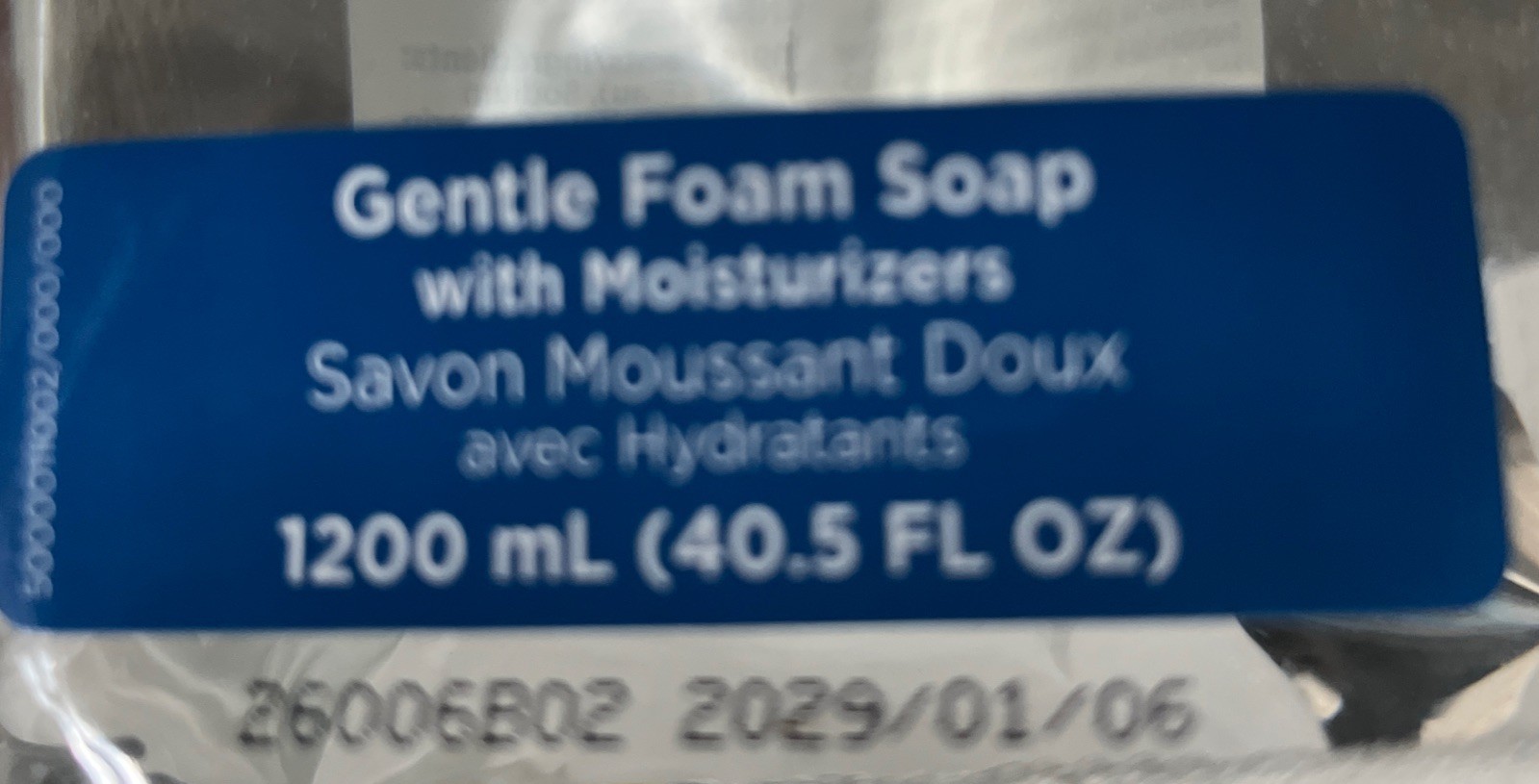 2X EnMotion Gentle Moisturizing Foam Soap Refill,1200 ML, SKU 42714 Exp 01/29