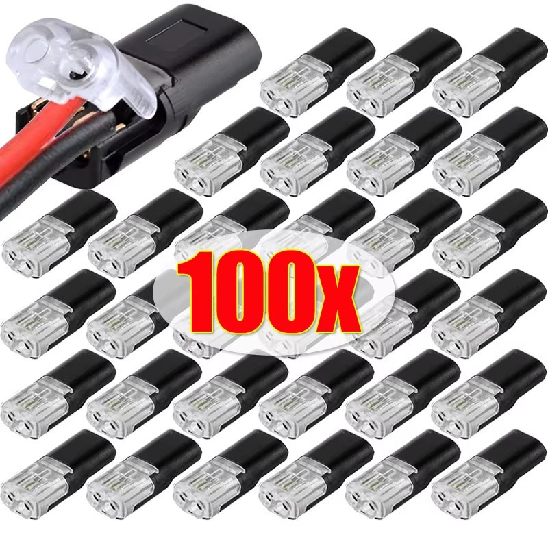 100 pieces of plug-in quick wire connector, reusable cable clamp terminal block-