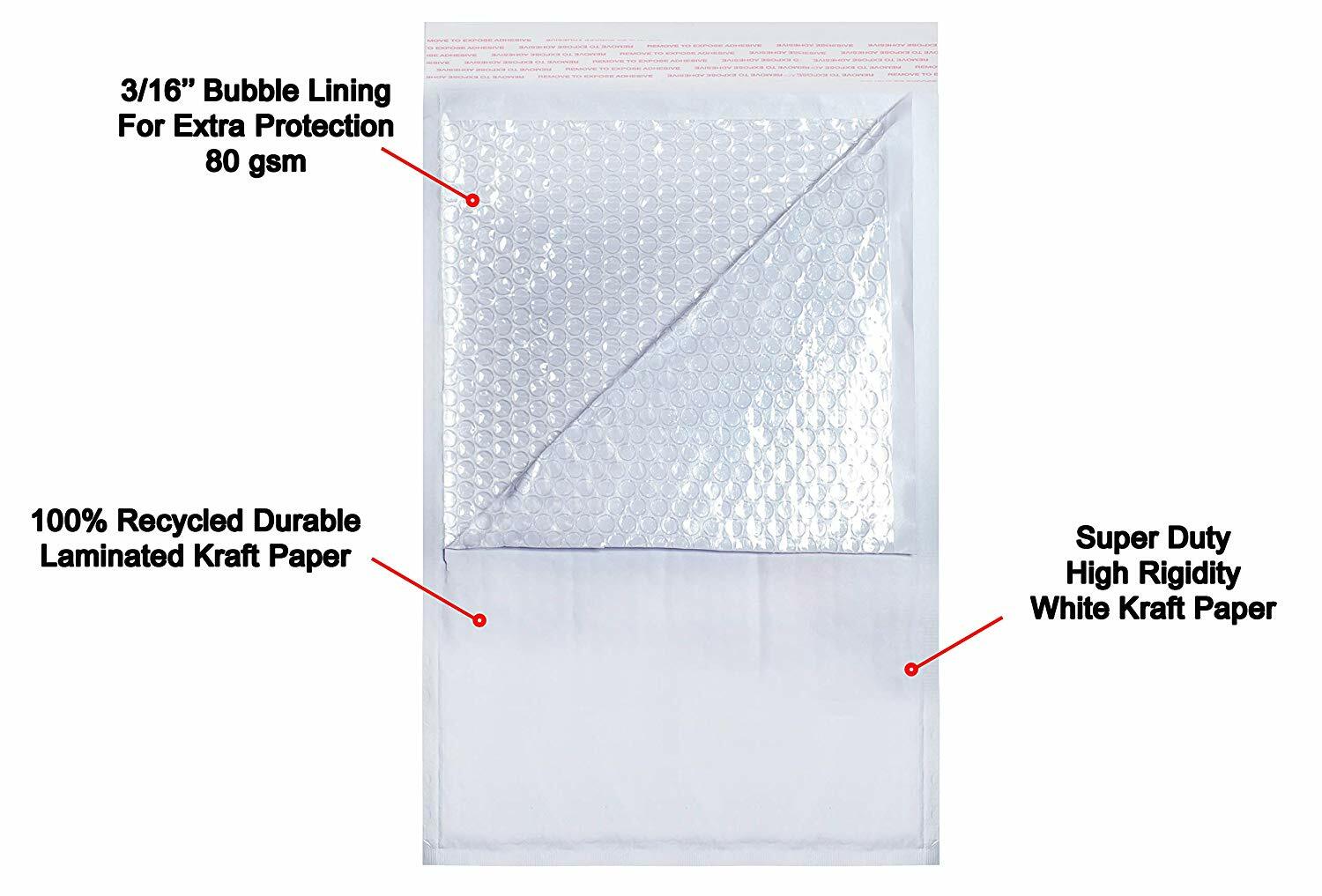 Any Color Kraft Bubble Mailers Shipping Mailing Padded Bags Envelopes Self-Seal