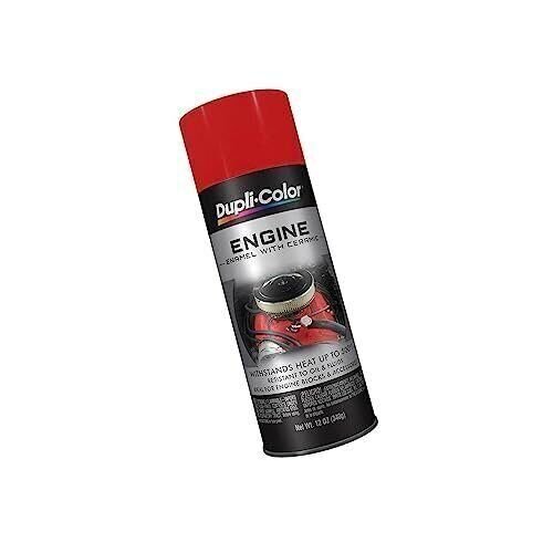 Dupli-Color DE1653 Engine Enamel Spray Paint with Ceramic – Red – 12 oz…