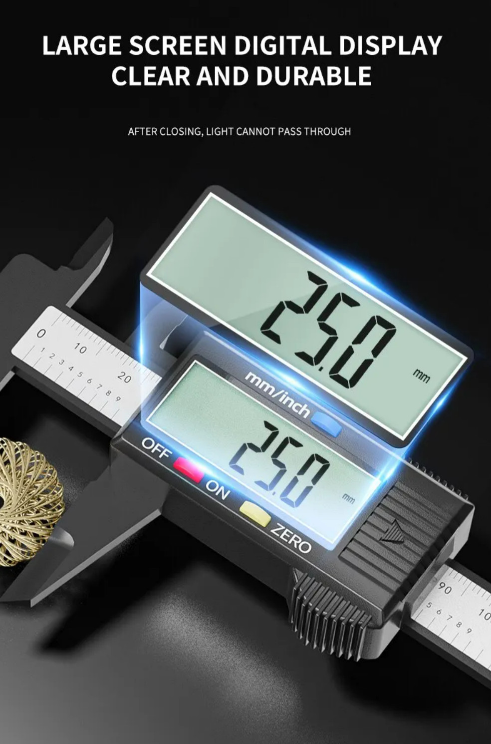 6 In 150mm Digital Caliper Ruler Electronic Vernier Micrometer Measuring Tool