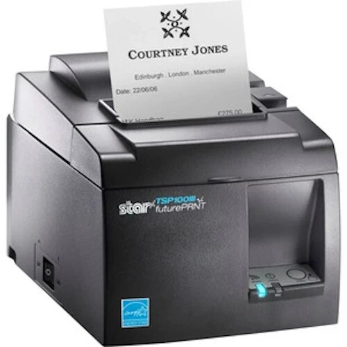 Star Receipt Printer 39464910 TSP143IIILAN TSP100III, Thermal, Gray