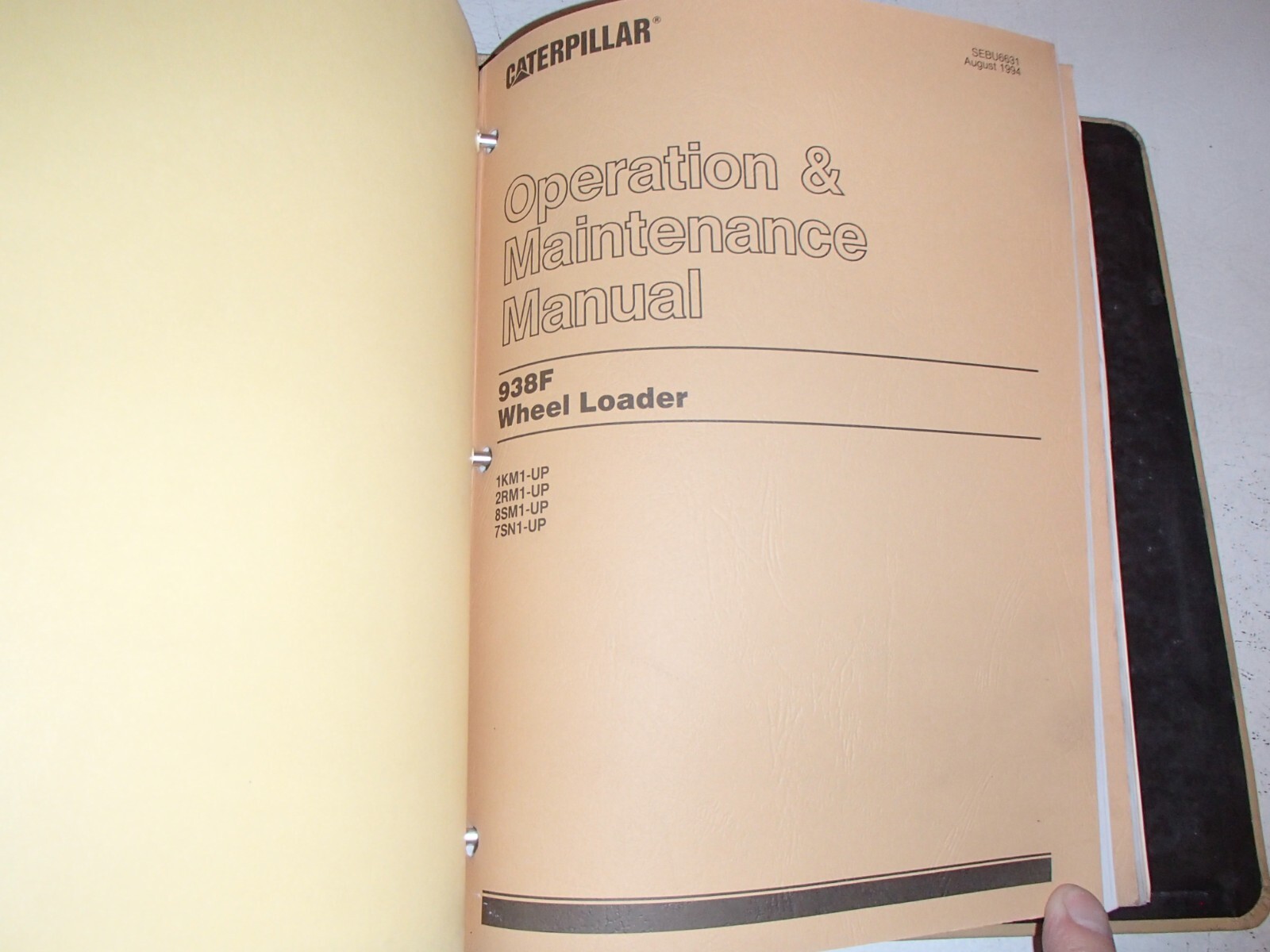 Caterpillar 938F IT38F Loader Service Manual , 1KM 2RM 85M 6FN 7SN 5DR 1- up