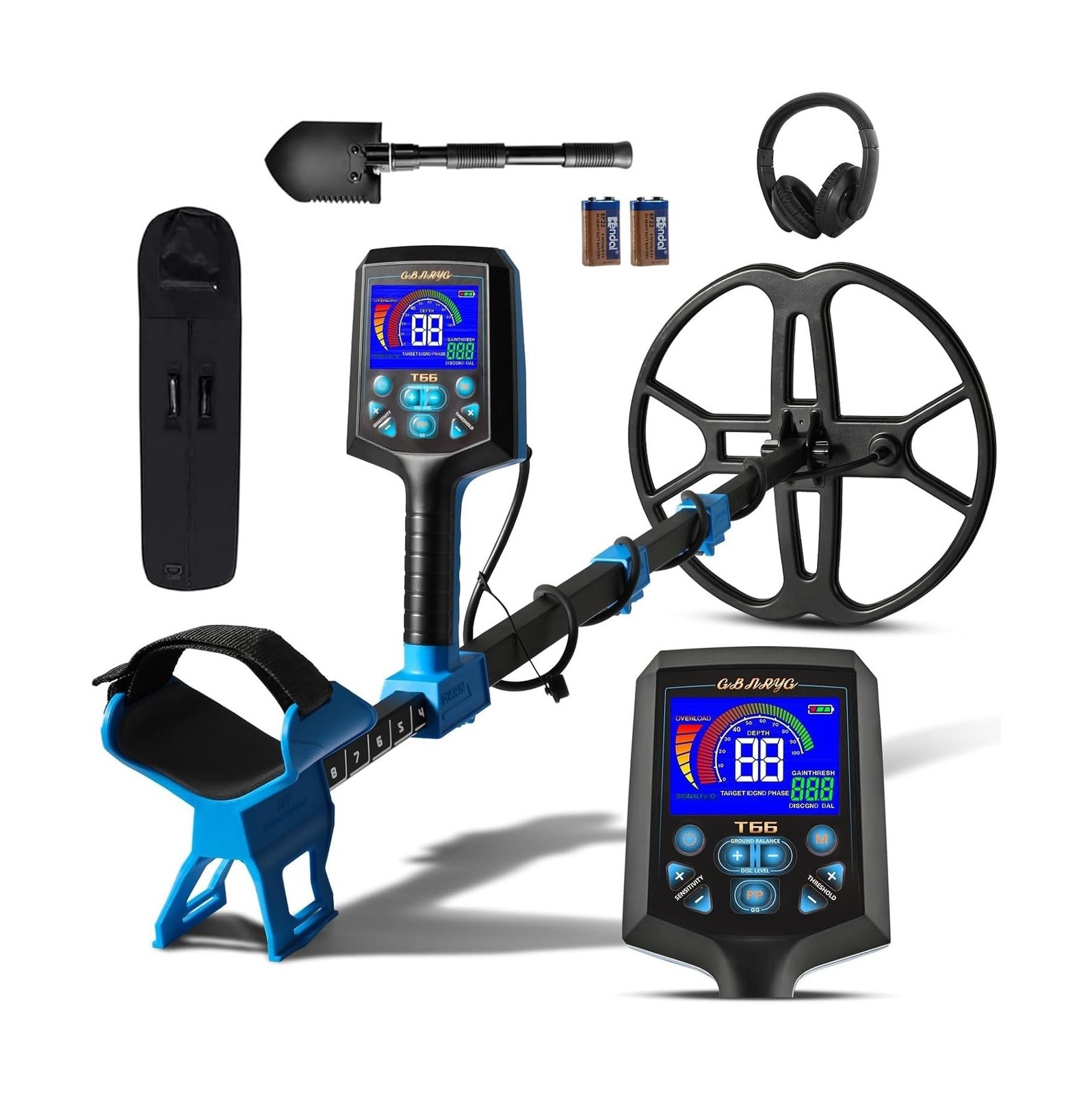Metal Detector for Adults Professional, Double-D Waterproof Search Coil Gold …