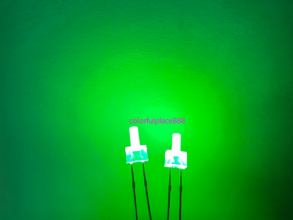 2mm Flat-Top Diffused LED Diodes Colors Red/Yellow/Blue/Green/White/Orange/Warm