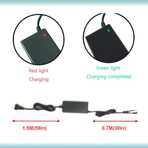 29.4V2A 3 pin XLR Charger Replacement for Lithium Battery Charging and…