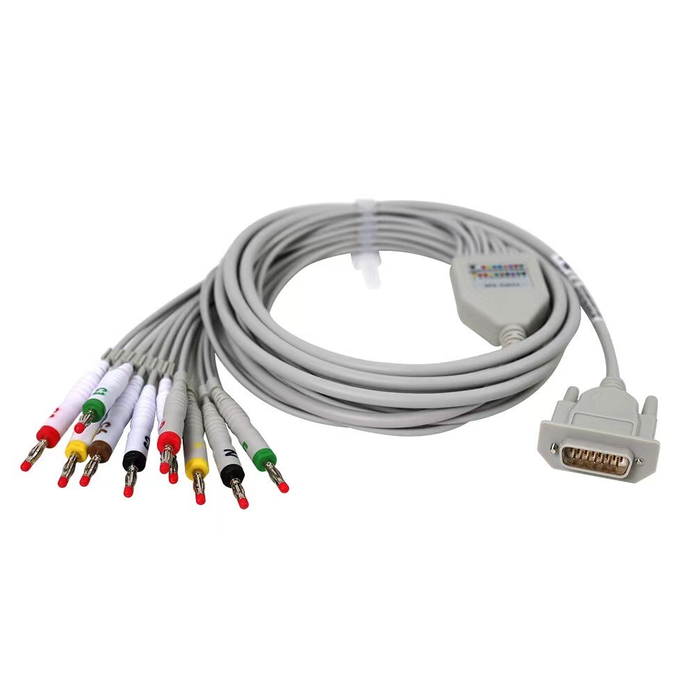 CONTEC ECG EKG Cable for Patient Monitors ECG Holters Machines Banana/Snap Types