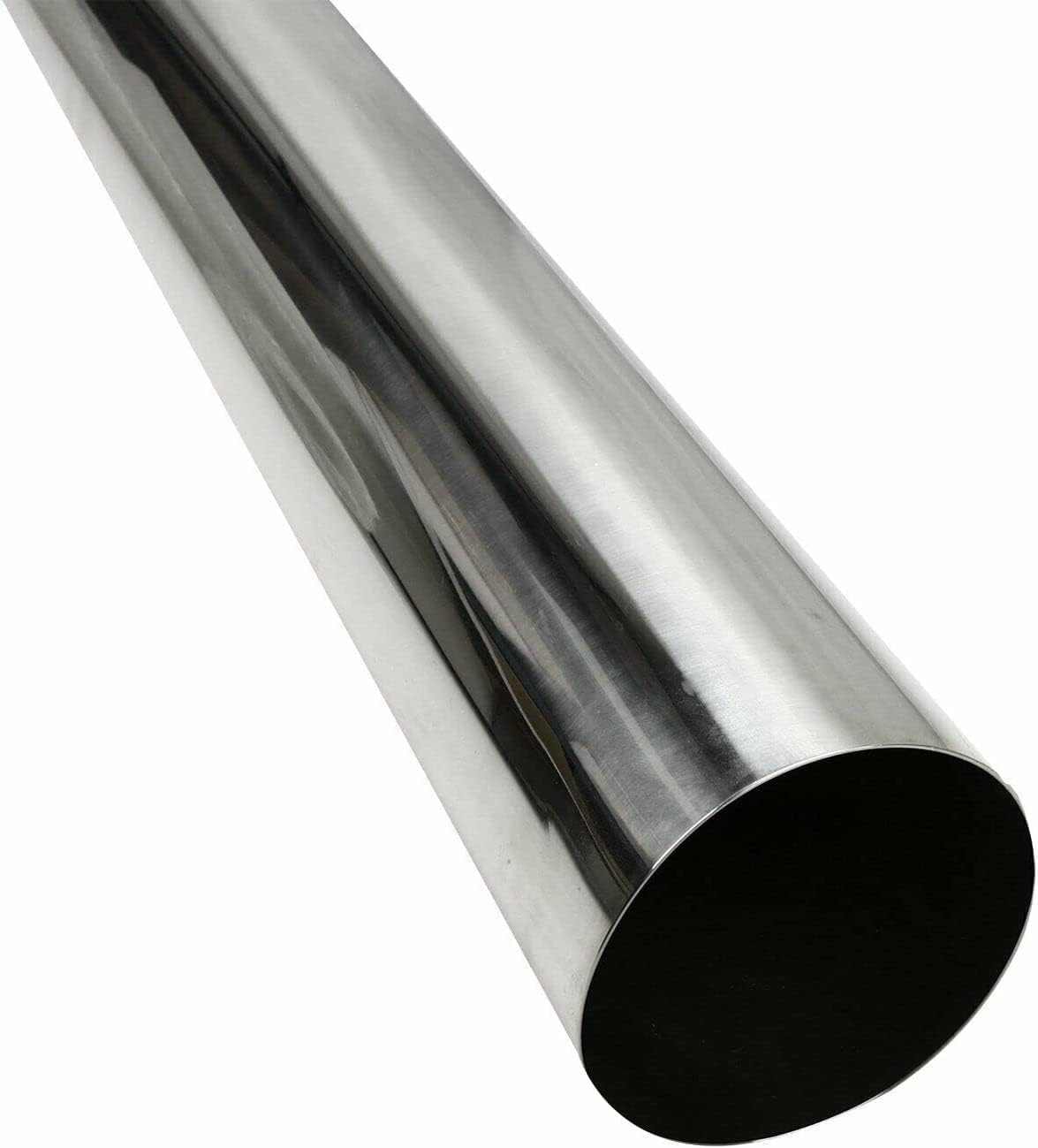 3.5 Inch Straight Pipe Stainless Steel T304 Tubing Piping 48 Inch Long 3.5″ OD T