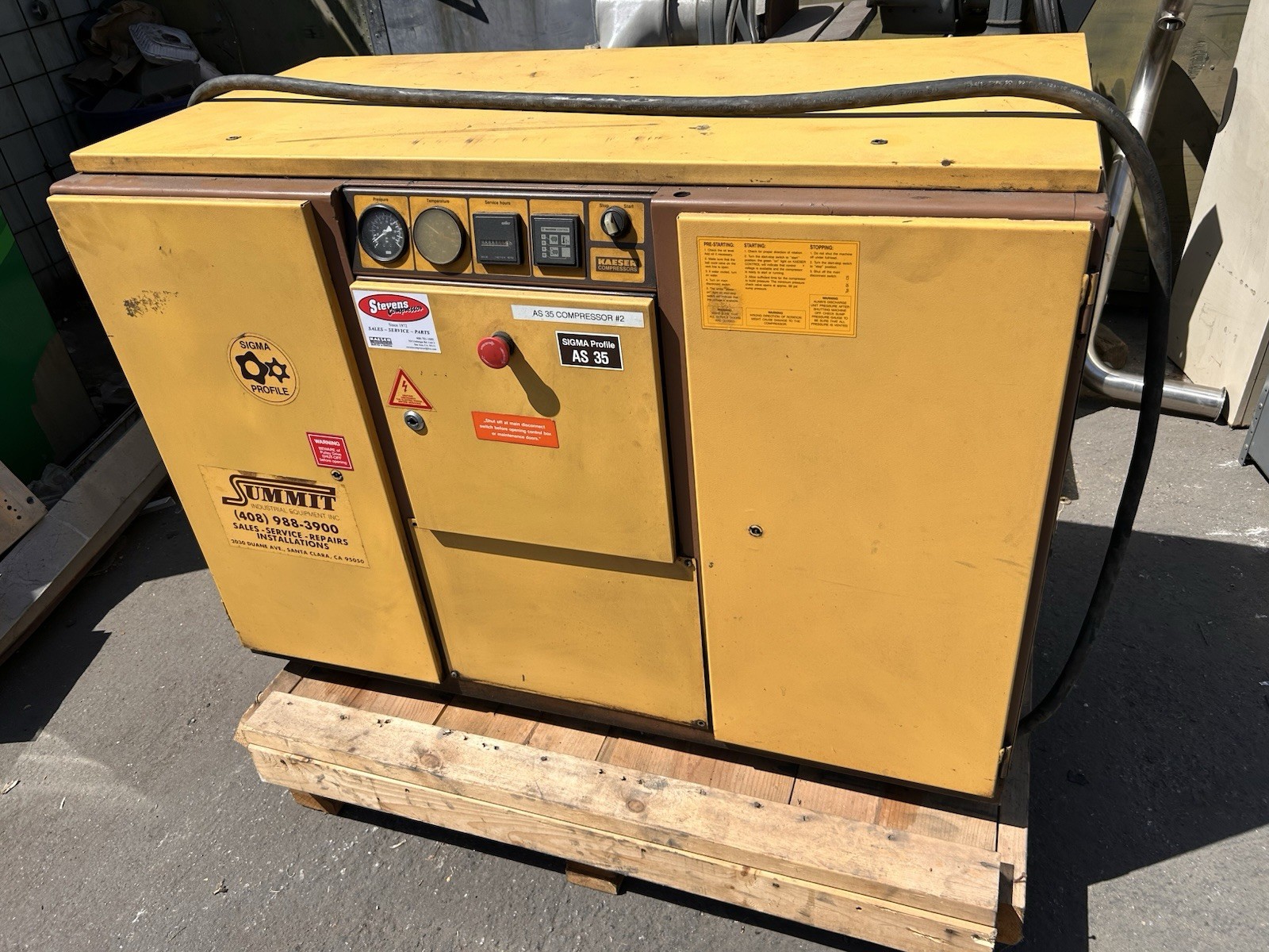 Kaeser Sigma Profile AS 35 Rotary Screw Air Compressor 35 HP