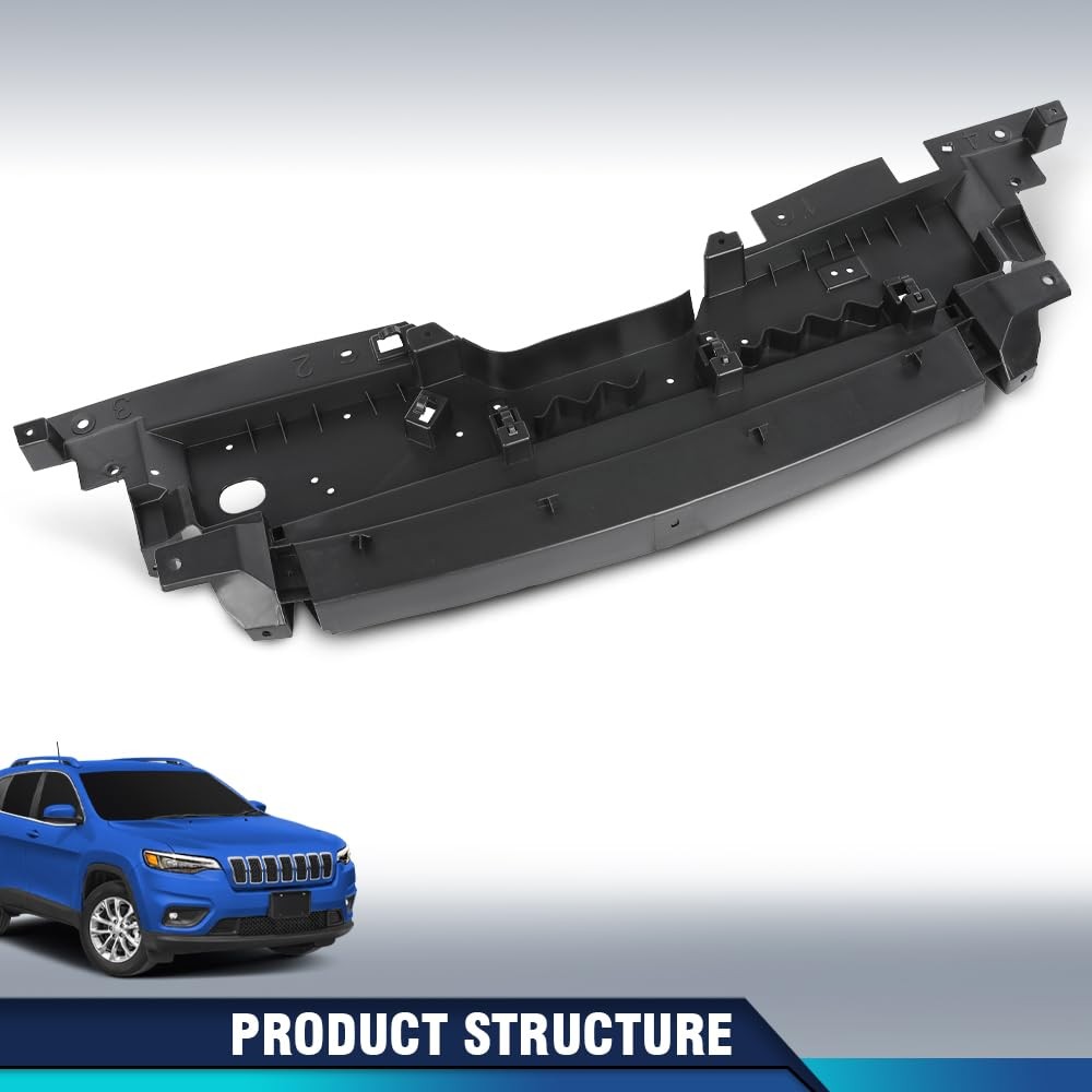 Upper Grille Air Deflector Jeep Cherokee 2019-2021 68437115AA CH1218119 Black