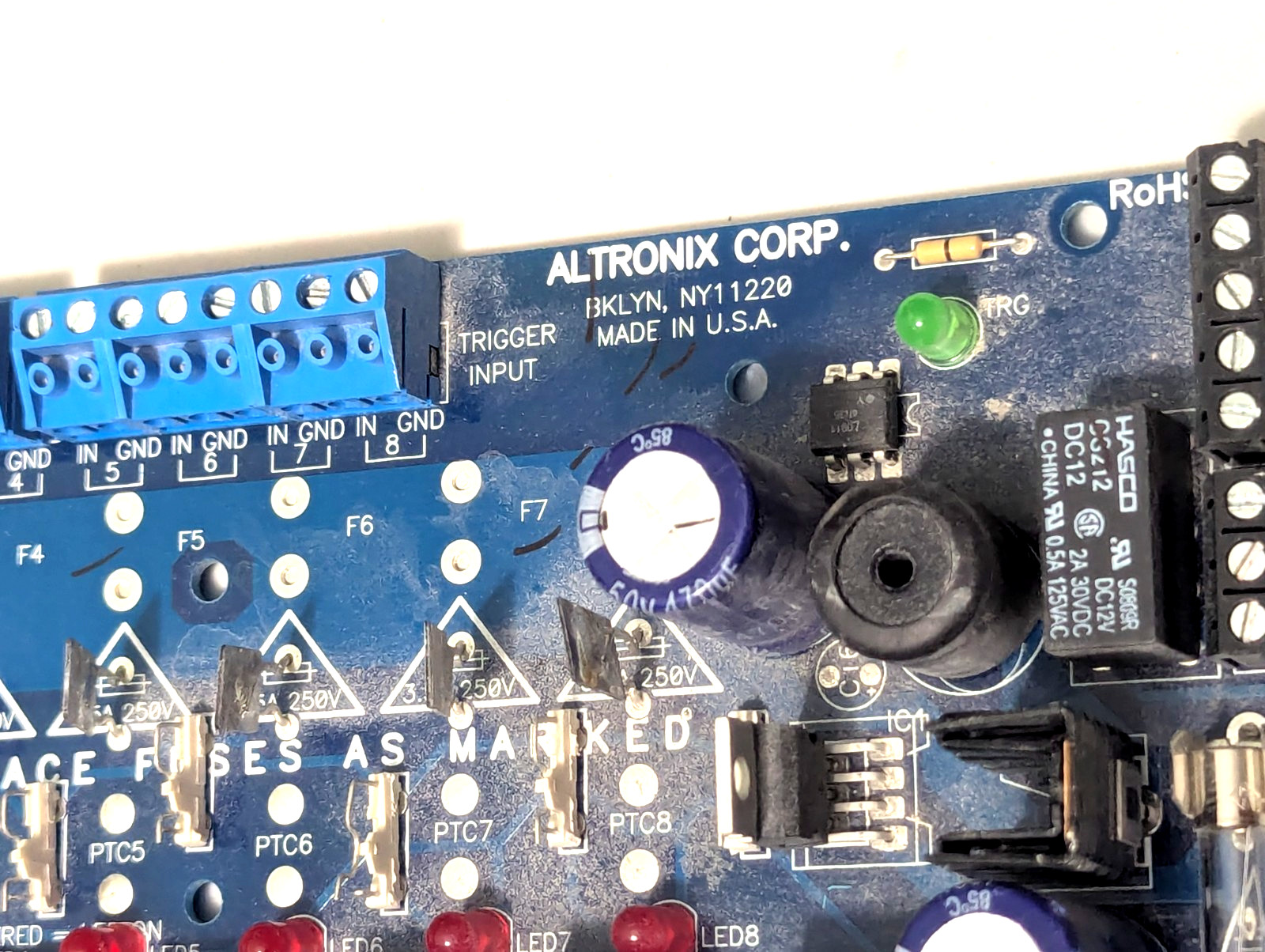 Altronix ACM8CB Access Control Power Supply Controller Board W/ 8 PTC Outputs