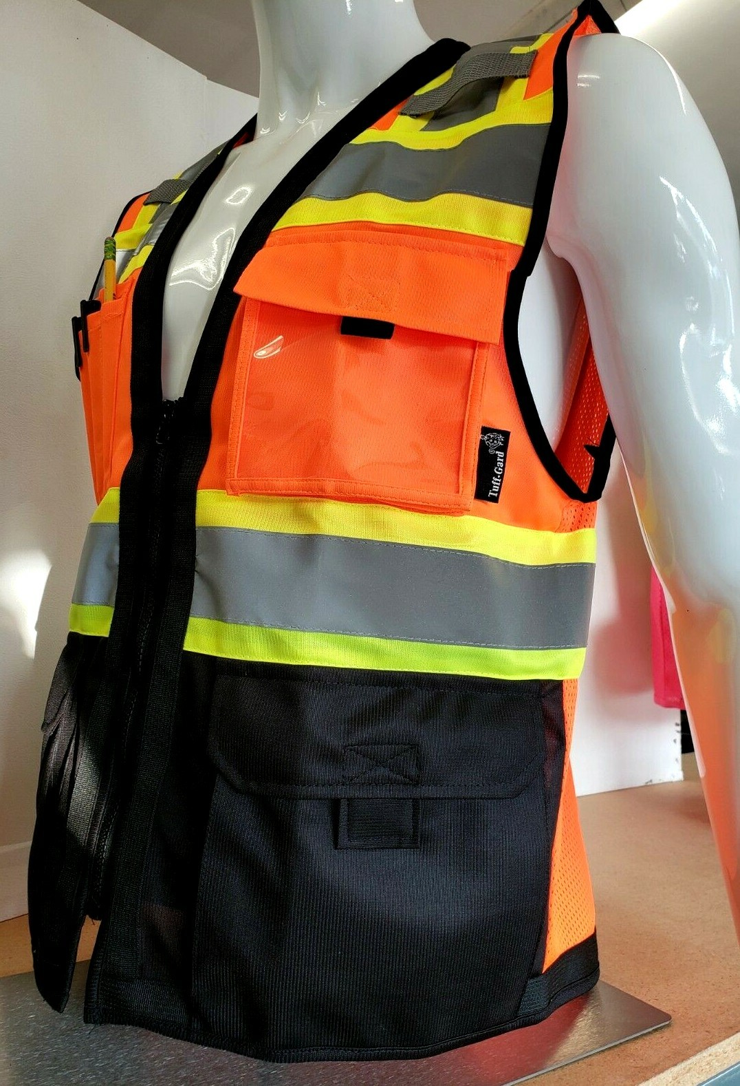 Surveyor Two Tone Safety Vest ANSI/ ISEA 107-2015 Approved (Small to 5XL)