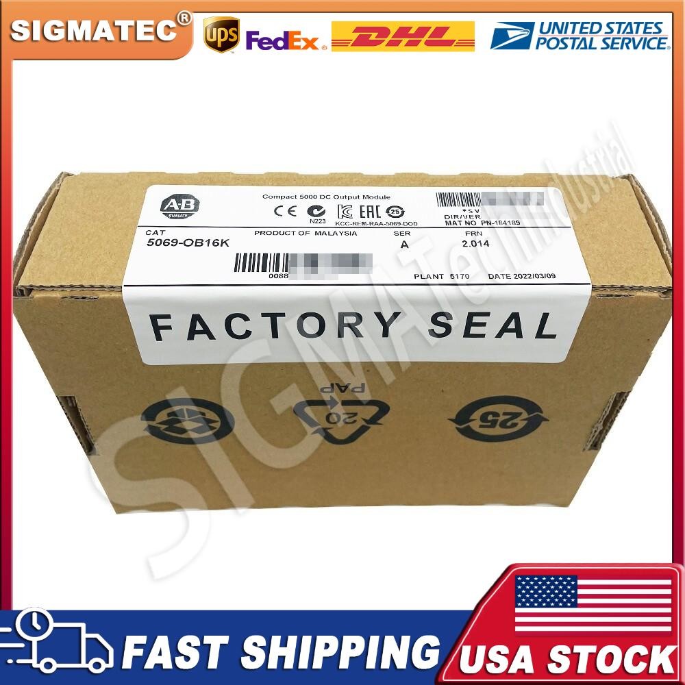 New AB 5069-OB16K Compact 16 CH 24VDC Source Output Module 5069-OB16K