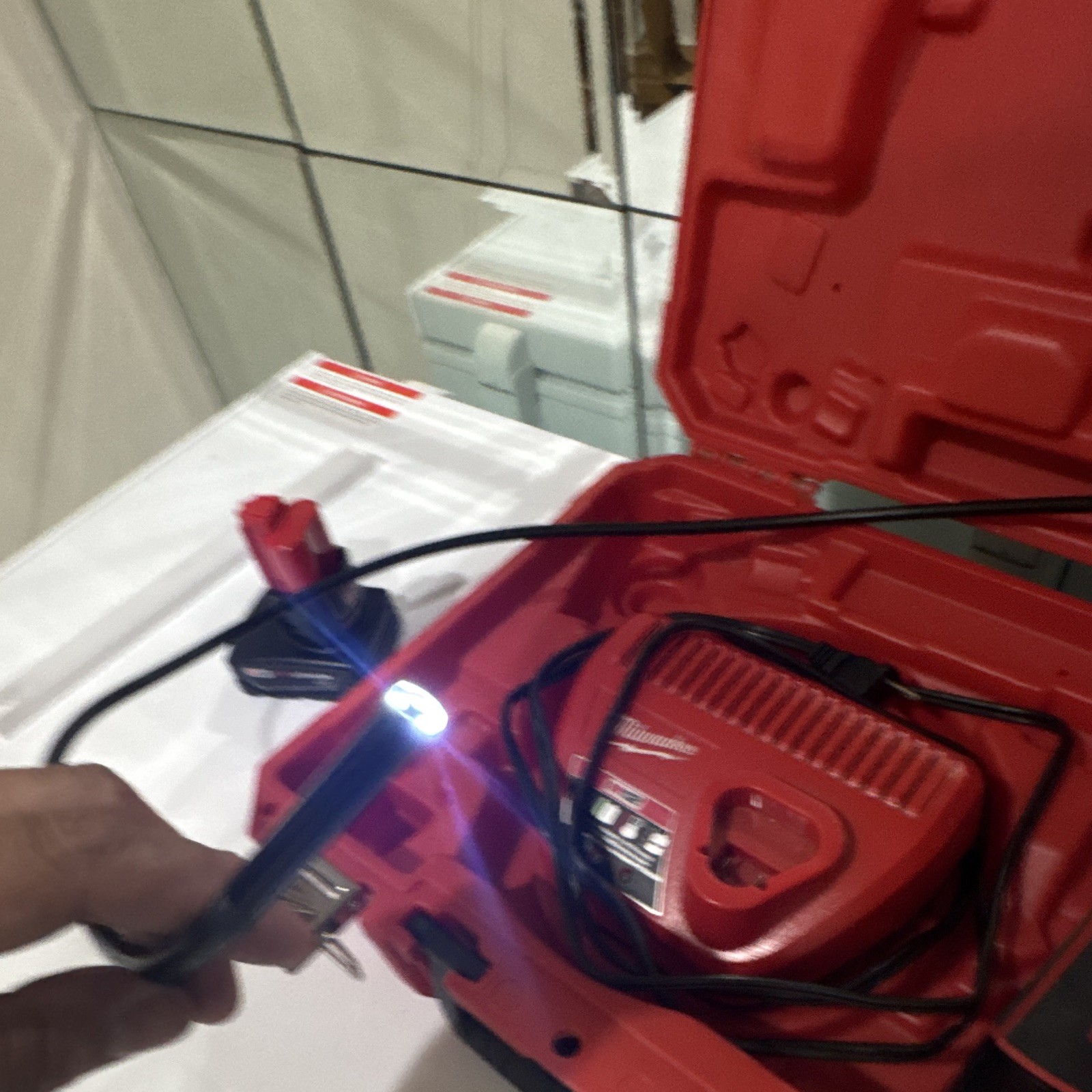 Milwaukee M12 Digital Inspection Camera Kit, Flexible Shaft, LCD, LED, Case