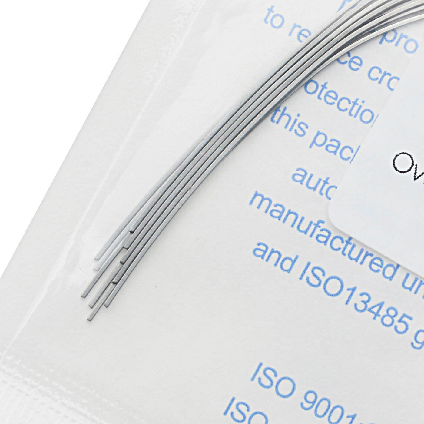 Dental Orthodontic Super Elastic Niti Rectangular Arch Wires Ovoid/Natural