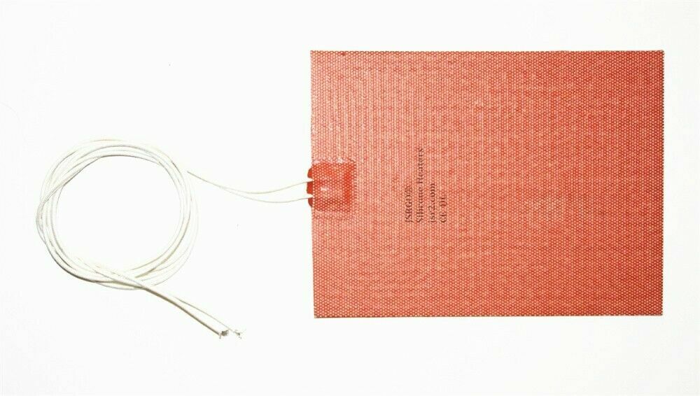 8″ X 12″ 200 X 300mm 12V 10W Temp at 10 C JSR2 CE UL Silicone Heating Pad