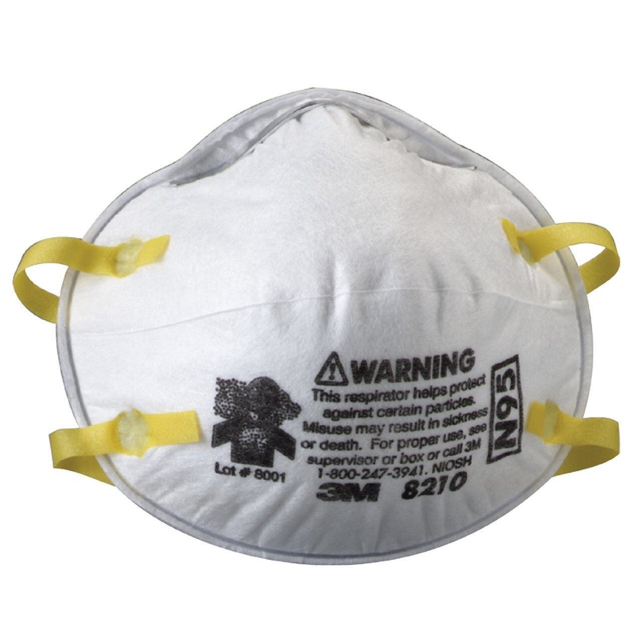 3M 8210 Respirator, (20 per box)