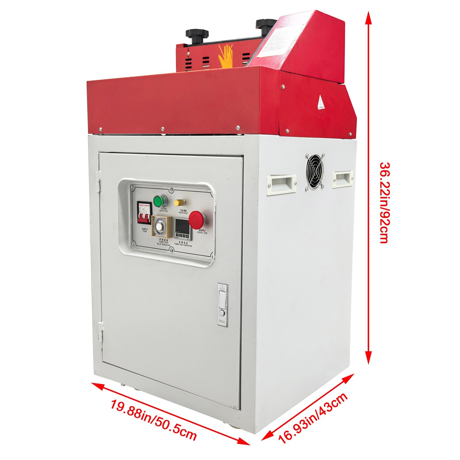 11.8In Stand Type Hot Cementing Machine Hot Melt Glue Coating Shoes Leather 220V