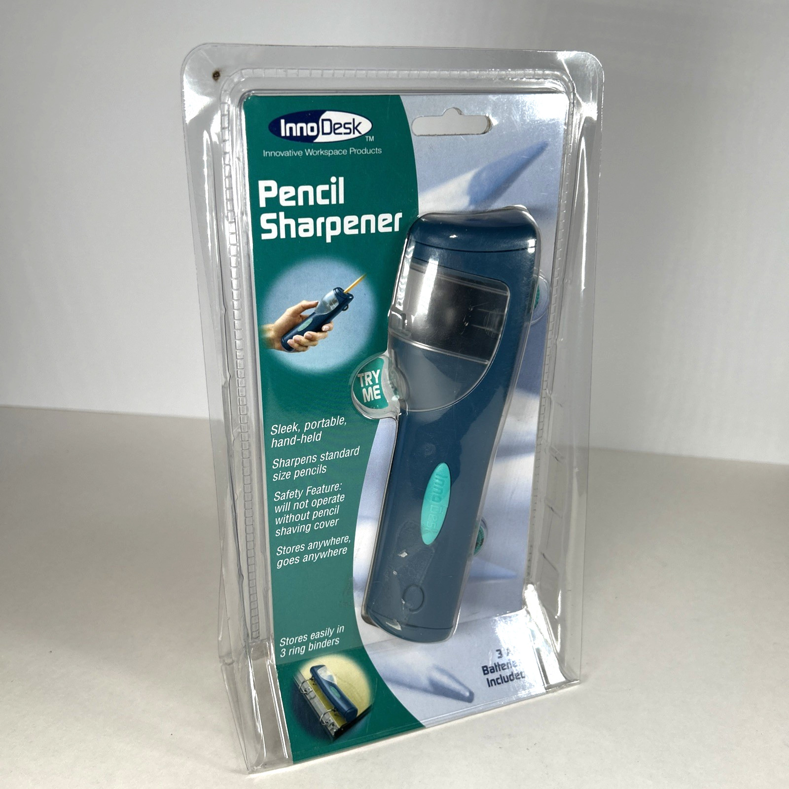 InnoDesk Pencil Sharpener Portable Hand-held Battery Operated #50000 *NEW*