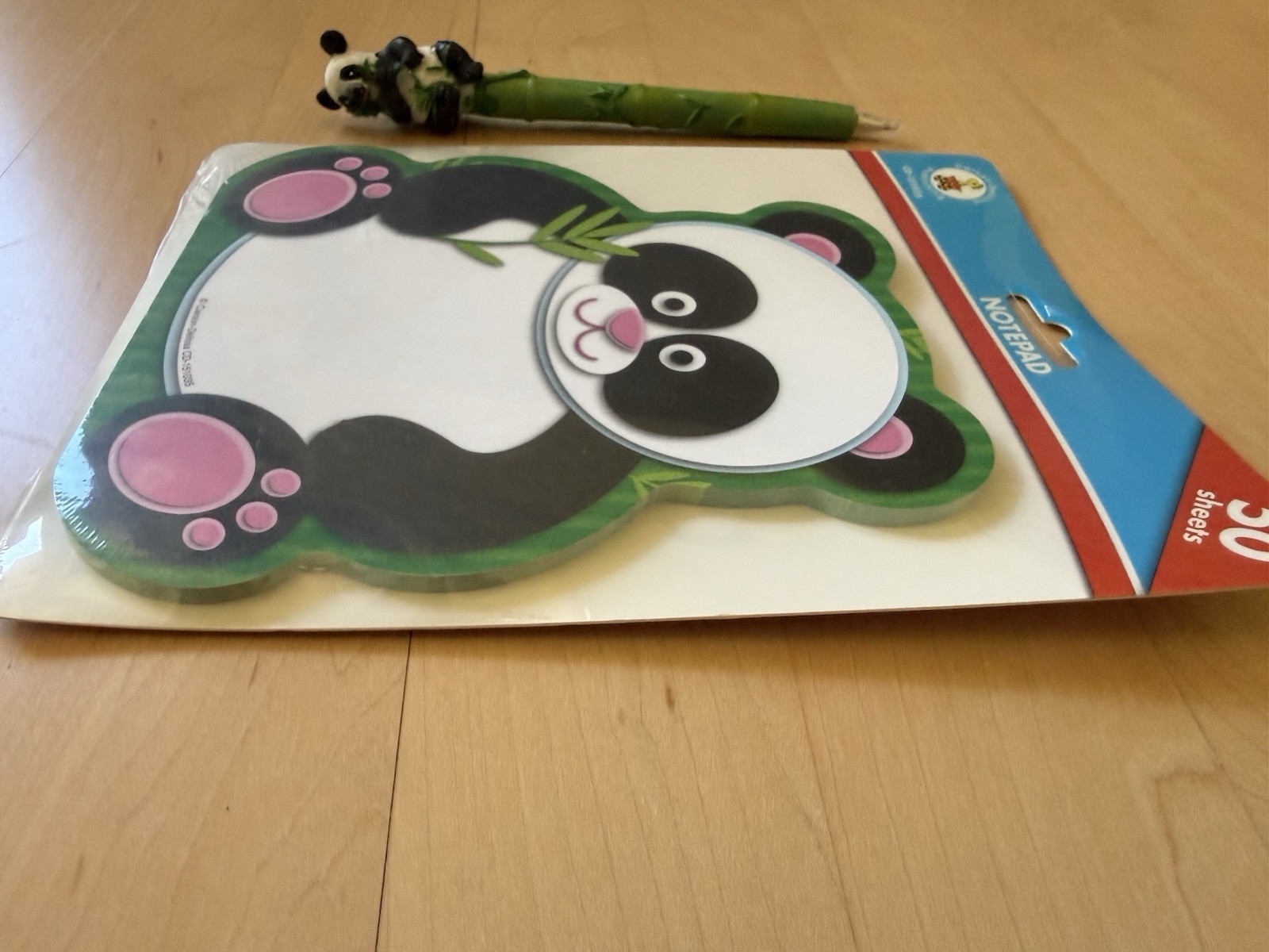 Panda Notepad & Vtg Panda Pen
