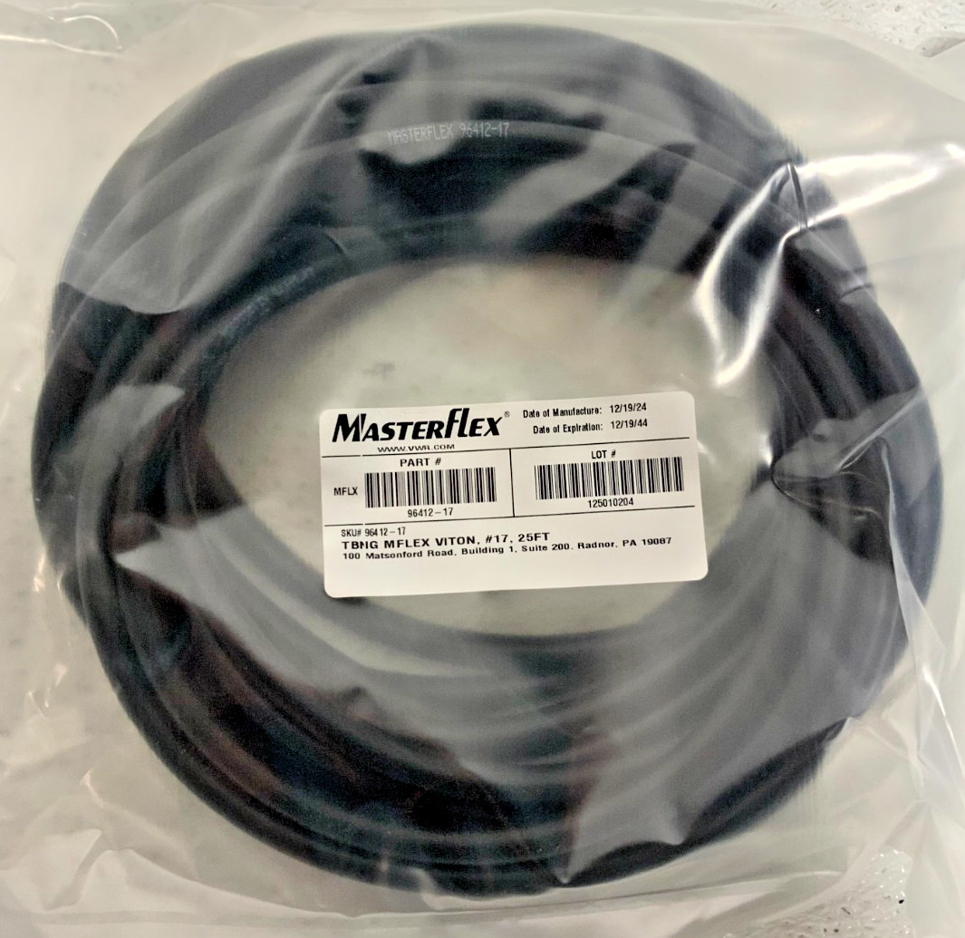 New MasterFlex Pump 96412-17 Precision Pump Tubing FDA Compliant Viton #17 25Ft