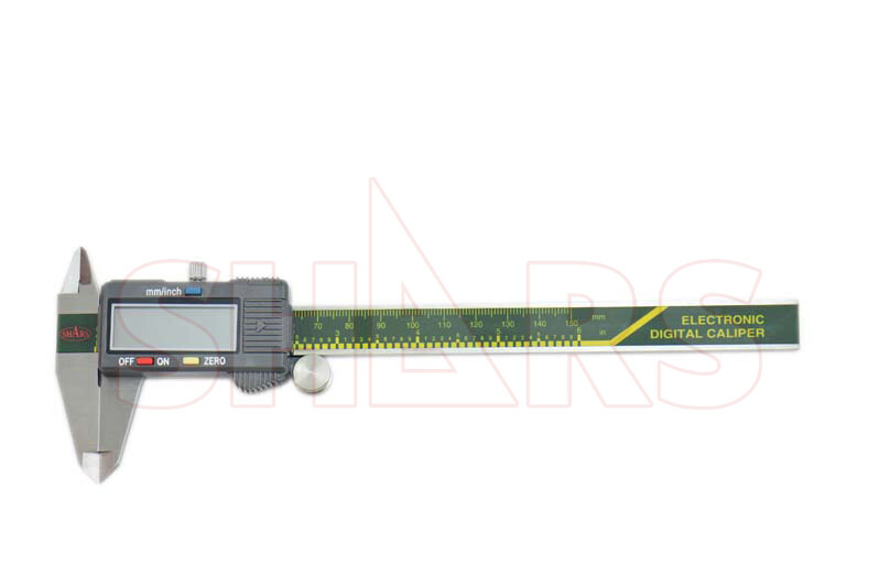 SHARS 6″ 150mm Electronic Digital Caliper Stainless Large LCD .0005” New P]