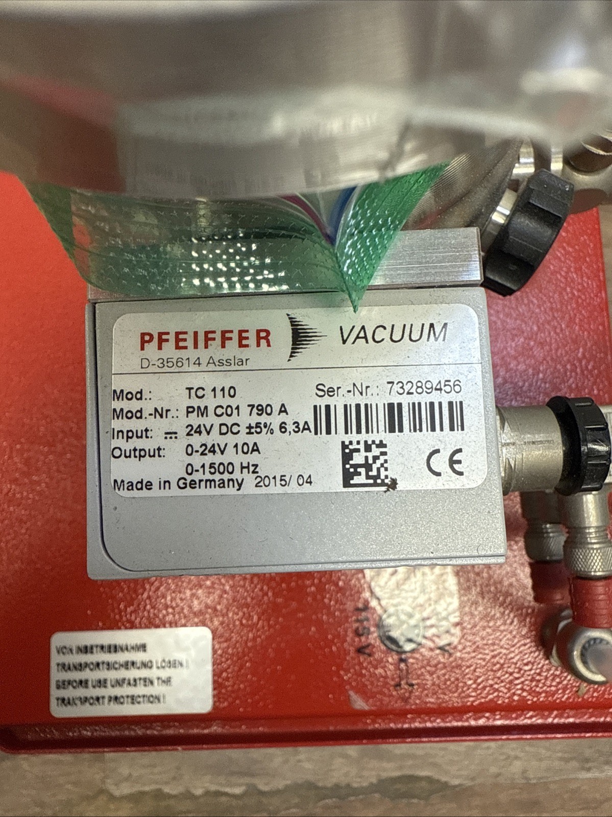 Pfeiffer HiCube 80 Eco Turbo Pump Vacuum