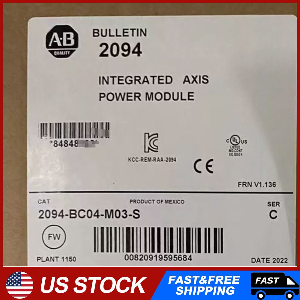 New AB 2094-BC04-M03-S Integrated Axis Module 400/460V 2094BC04M03S