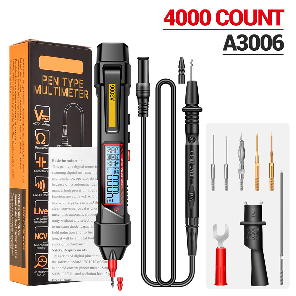 ANENG Pen Type Digital Multimeter 4000Counts AC/DC Voltmeter Electric Pen Tester
