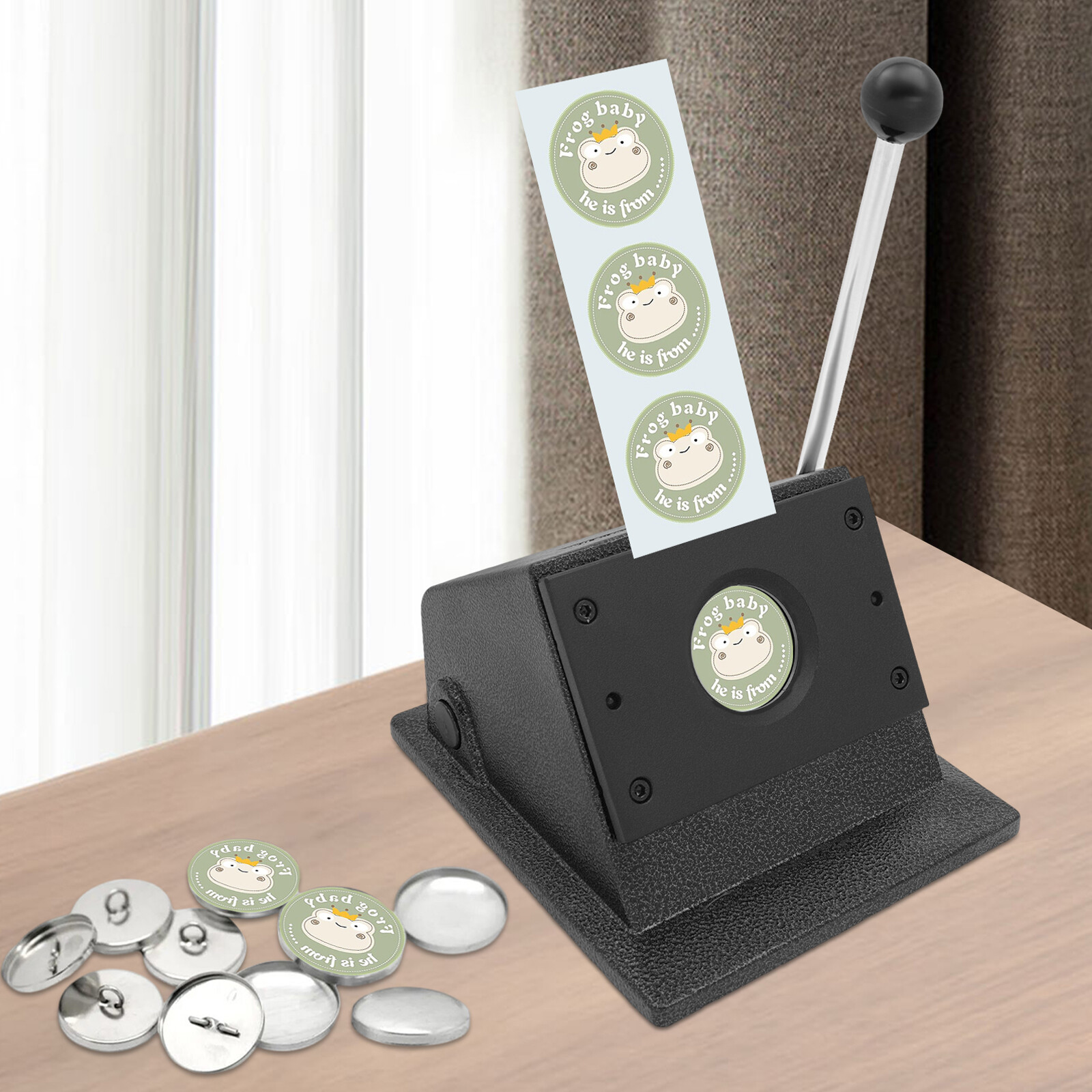 Manual Circle Cutter For Paper Button Paper Cutter, Round Punch Die Cutter