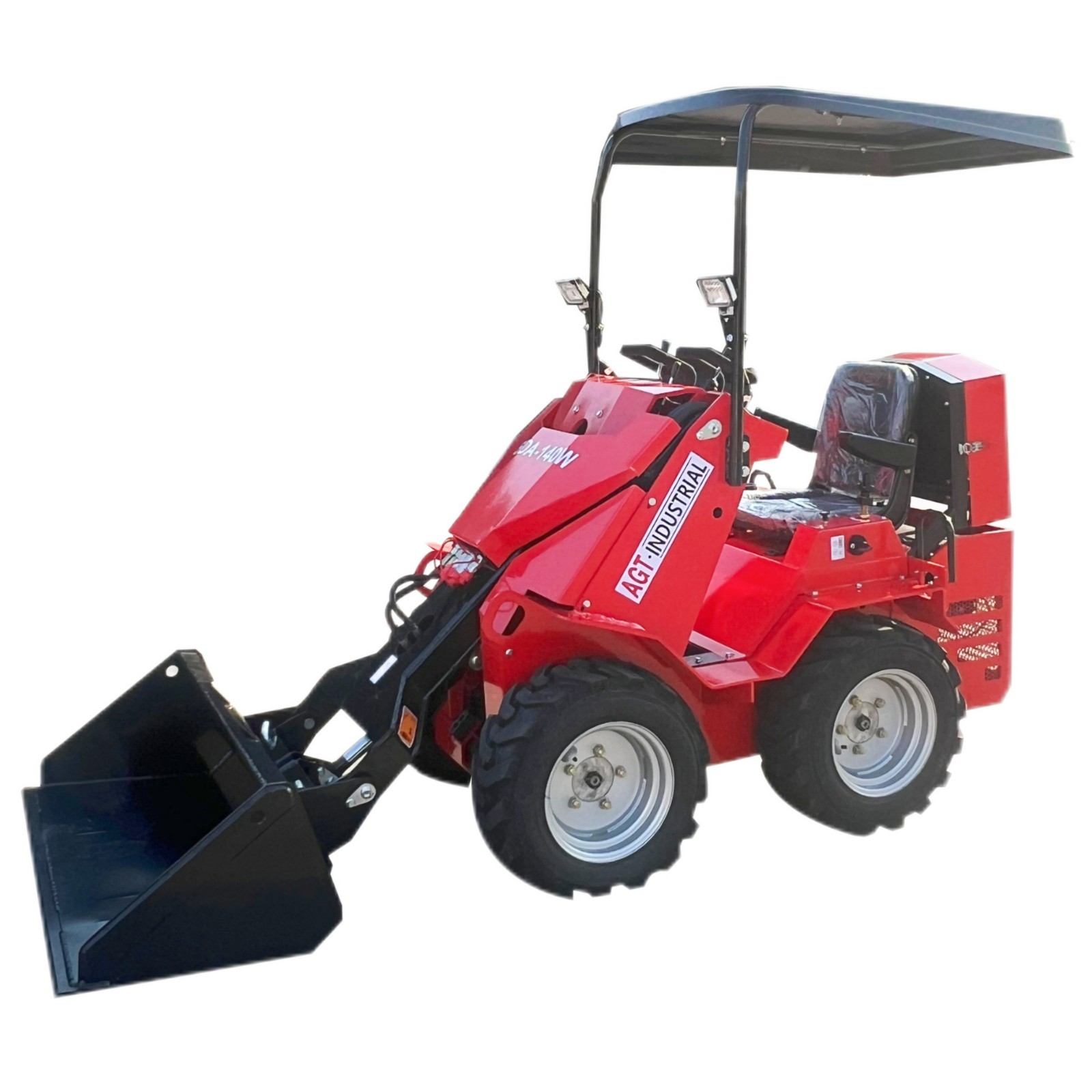 Agrotk Mini Skid Steer 0.8Ton Compact Wheel Loader Ride-on RATO Engine For Farms
