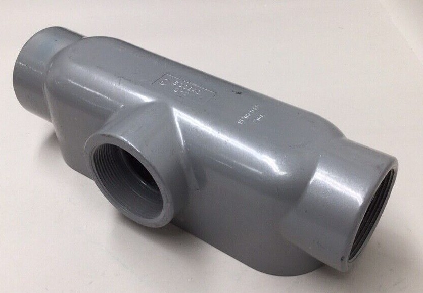 Halex Type E30640 2″ T Conduit Body Tee 64.0 Cu. In No Cover For #705