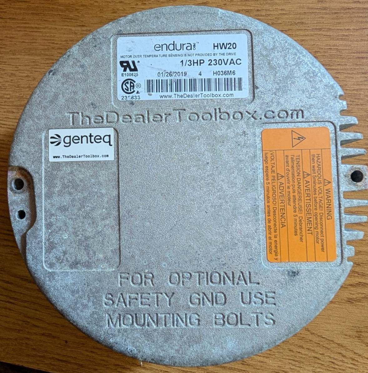 Genteq Endura FM20 Module Only 1/3HP 230V CCWLE AS IS Untested