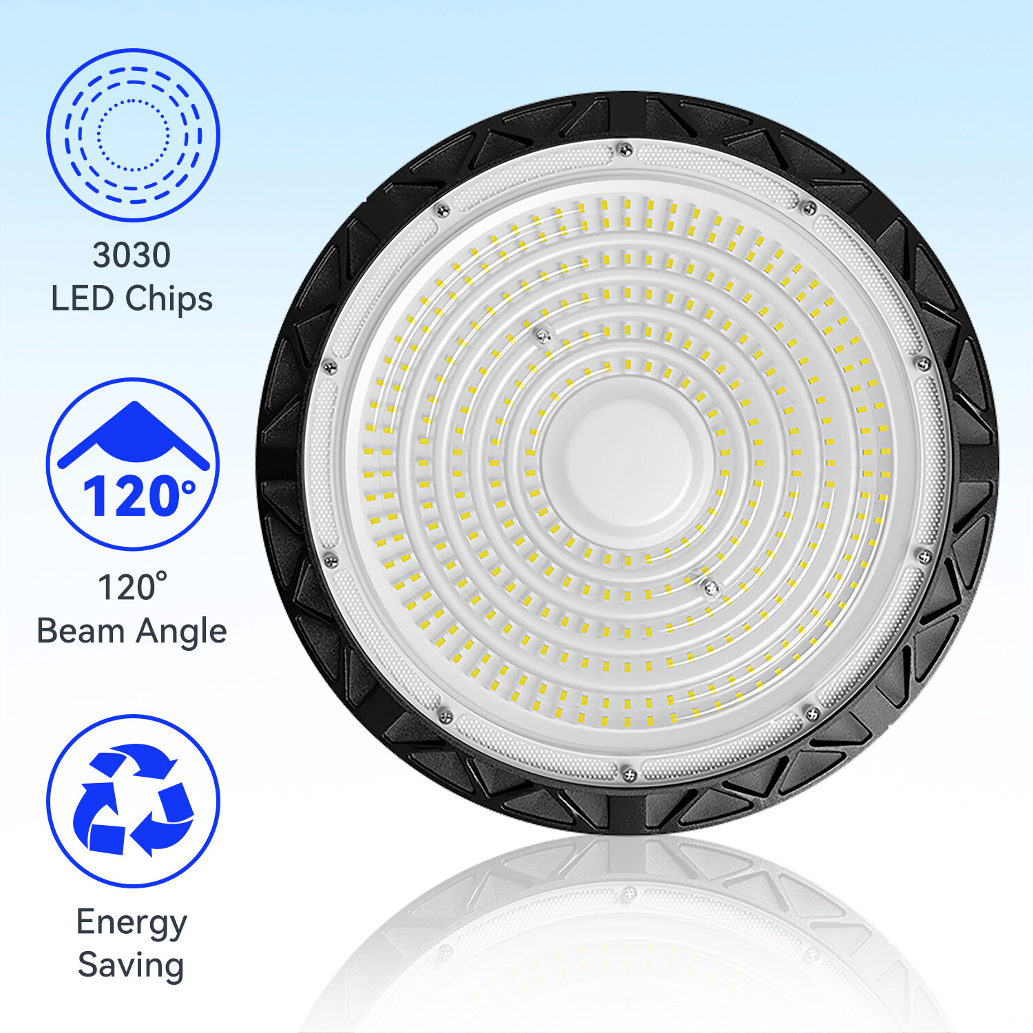 2Pcs 300W UFO LED High Bay Light Warehouse Gym Shop Led Commercial Light Fixture