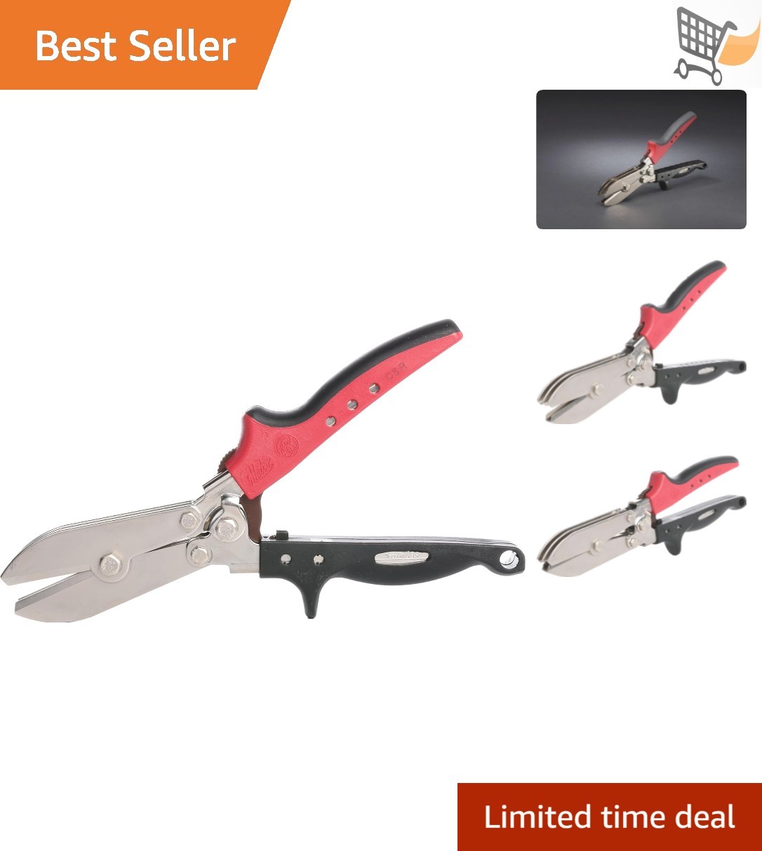 5-Blade Pipe Crimper Hand Powered HVAC Duct & Stove Pipe Repair Tool