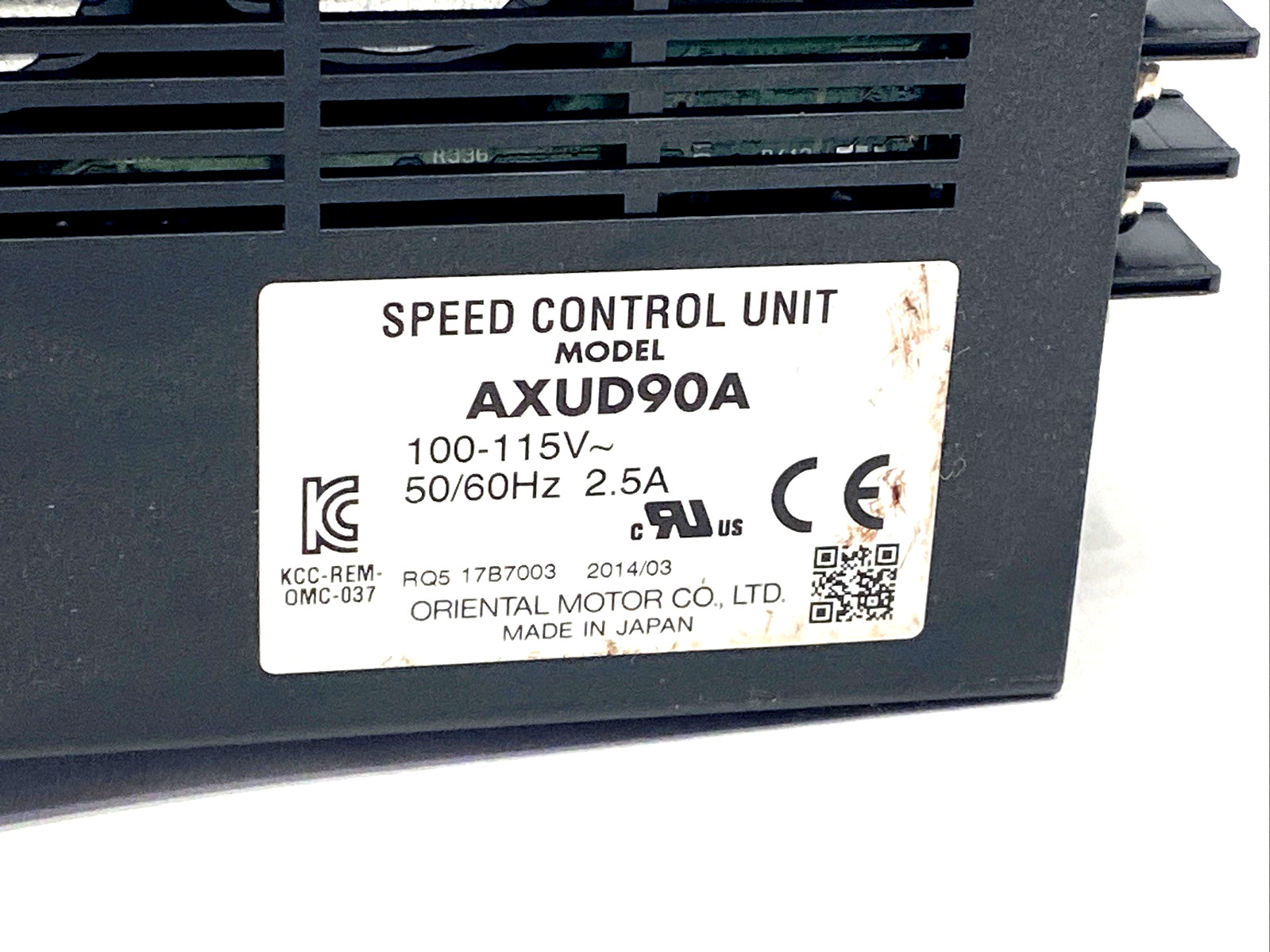 Oriental Motor AXUD90A Burshless DC Speed Control Unit, 1PH 100-115VAC 2.5A