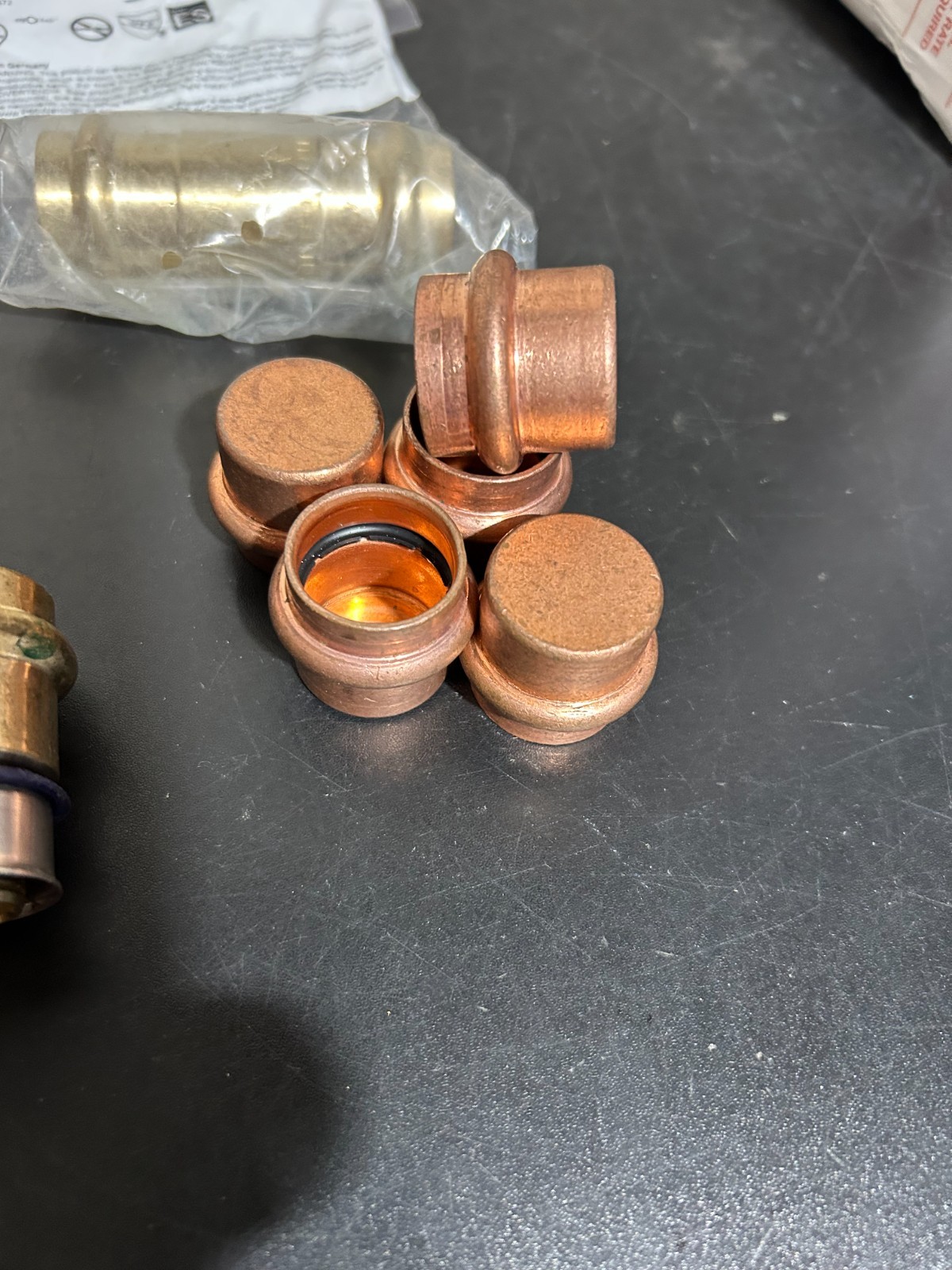 PROPRESS NIBCO VIEGA COPPER PRO PRESS FITTINGS 3/4″ NIB. MADE IN USA QTY 71