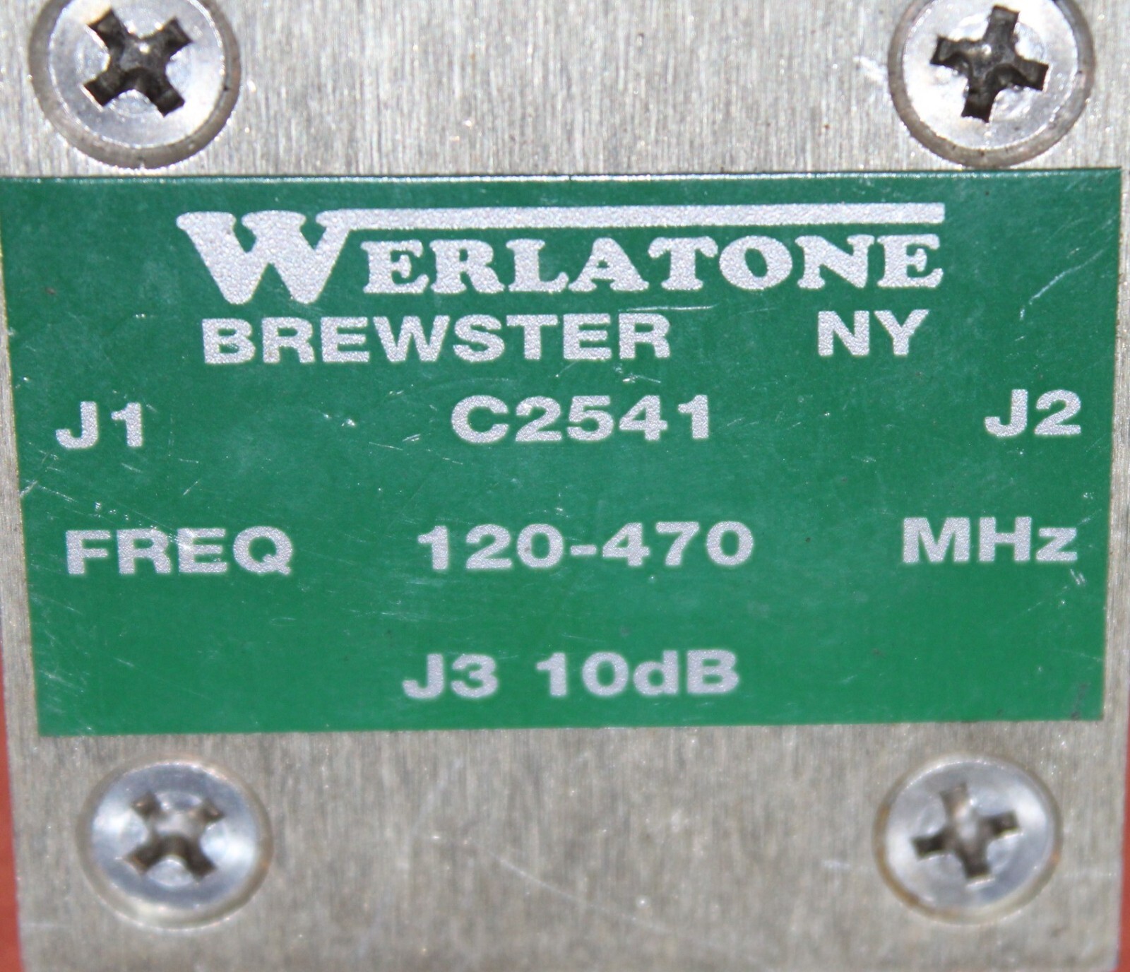 Werlatone C2541 Directional Coupler 120-470 MHZ